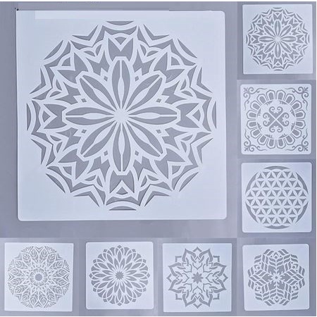 Plastic Stencil - Stensil Dekorasi Motif_MANDALA15