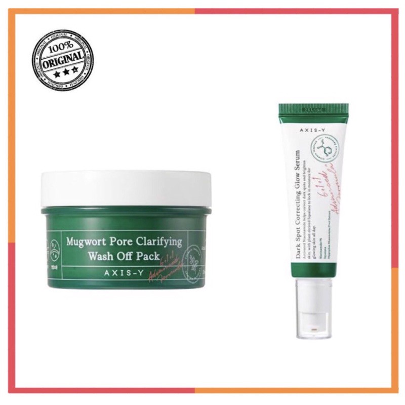 AXIS Y DARK SPOT SERUM DAN MUGWORT MASK [PAKET COMBO]