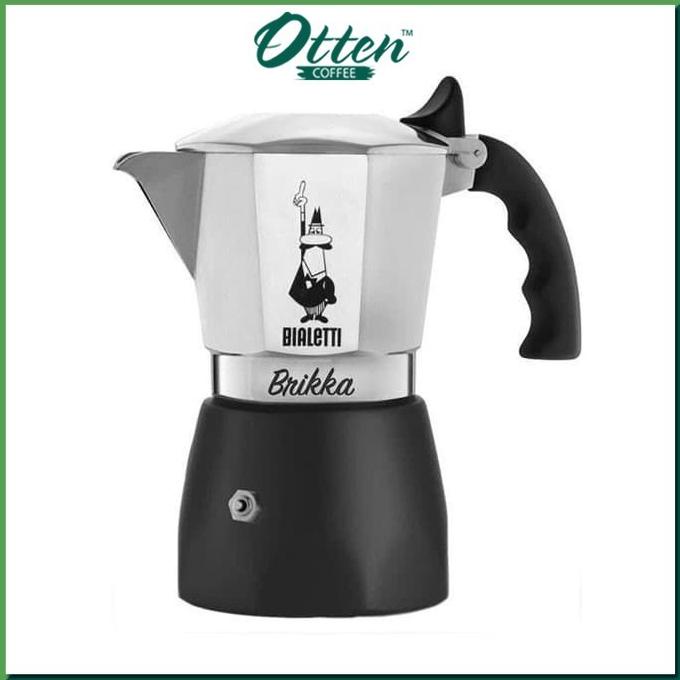 

[ COD ] Bialetti Brikka - Moka Pot - Coffee Maker 4 Cups - Black PRODUK TERBATAS Kode 598