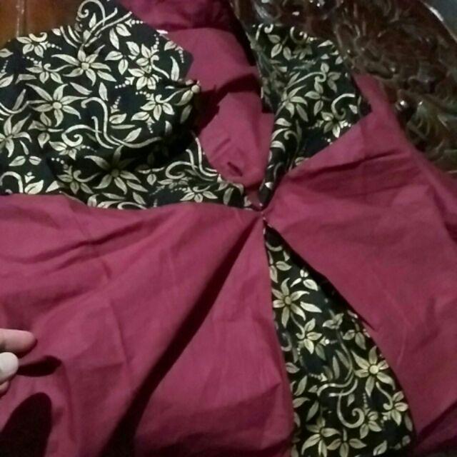 Maura Couple - Sania Ruffle Batikcouple Ori Ndoro Jowi Dnt Baju Natal Merrychritmas Baju Maron Natal