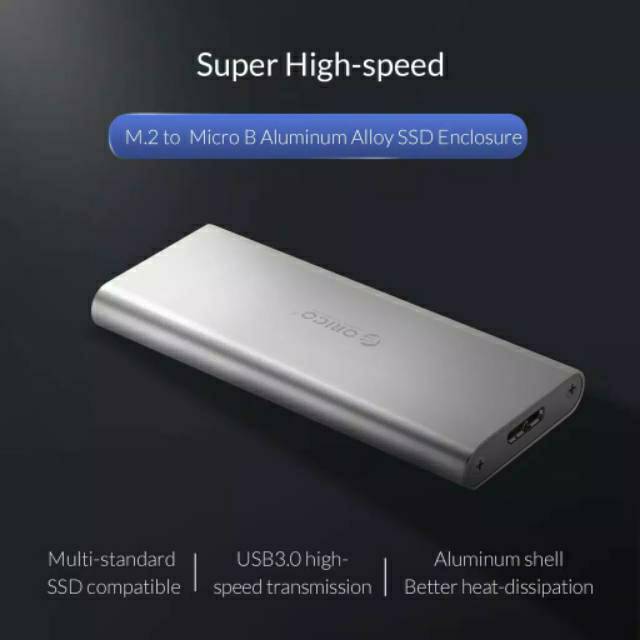 Orico M2G-U3 Casing SSD M.2 NGFF USB3.0 to Micro B