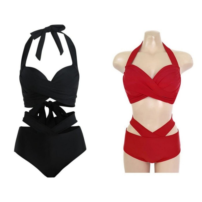 HIGHT CLASS BIKINI TWO PIECE SEKSI BAJU RENANG WANITA DEWASA IMPORT TANKINI MURAH BEST BRAND
