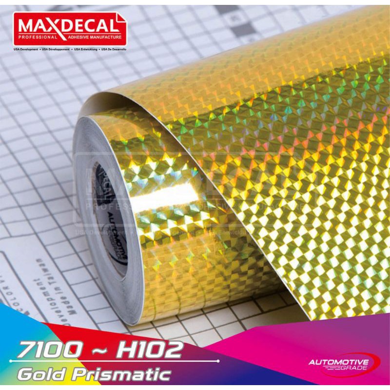 

Maxdecal H102 Hologram 60cm Gold Prismatic Skotlet Cutting Print Meteran