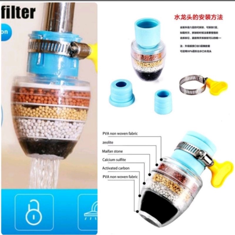 US211 Filter Sambungan Air Kran Lapis 4 Batu By Toko Haji Usman
