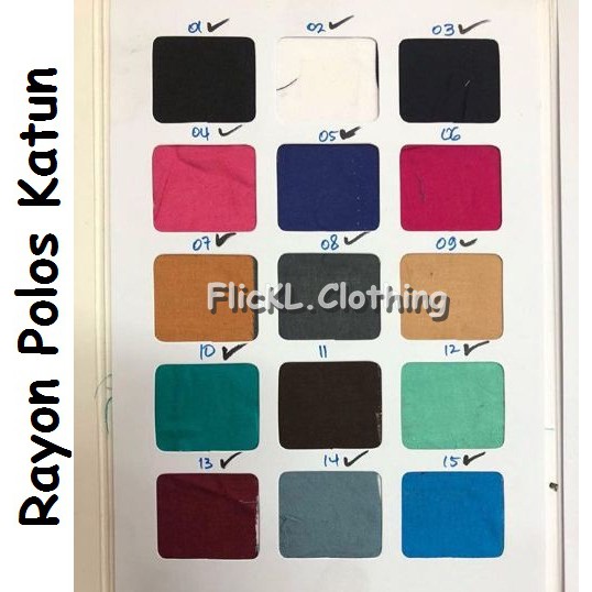 Bahan Kain  Rayon Polos Kerudung Rollan