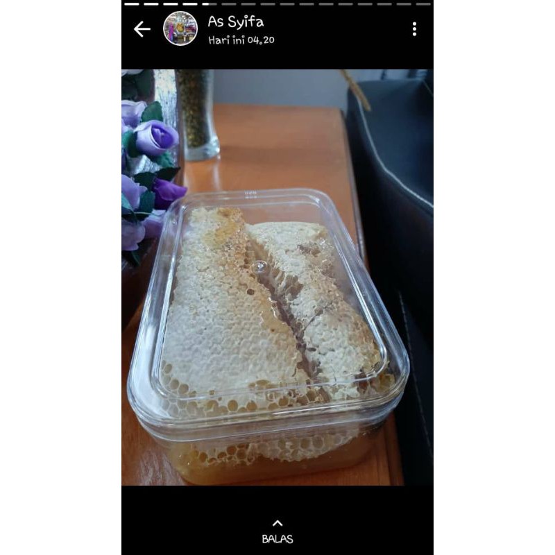 

Madu Sarang Asli Murni Raw Honey panen lebah sendiri Apis cerana madu Hutan