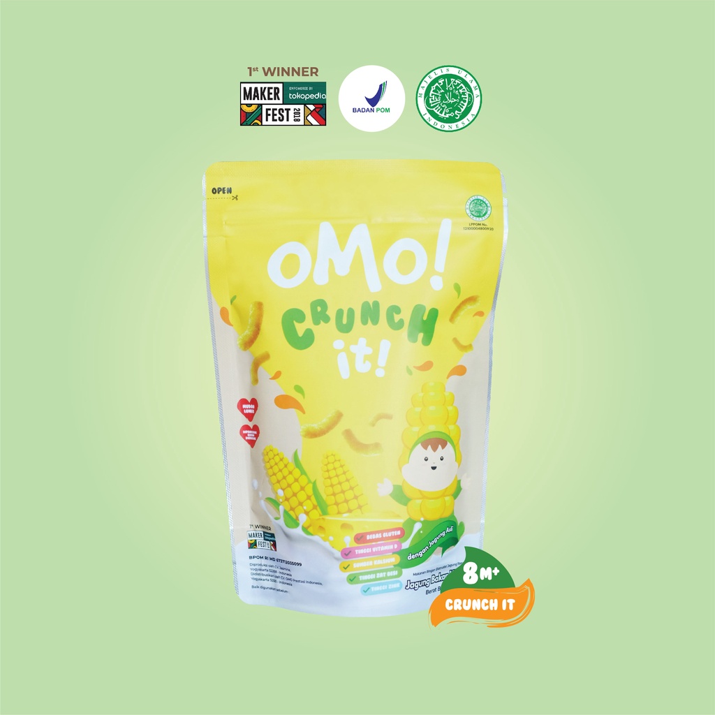 OMO Crunch IT -Corn- snack bayi healthy snack