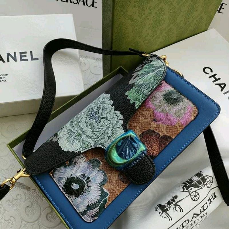 COACH TABBY PEBBLE FLOWER FRE BOX