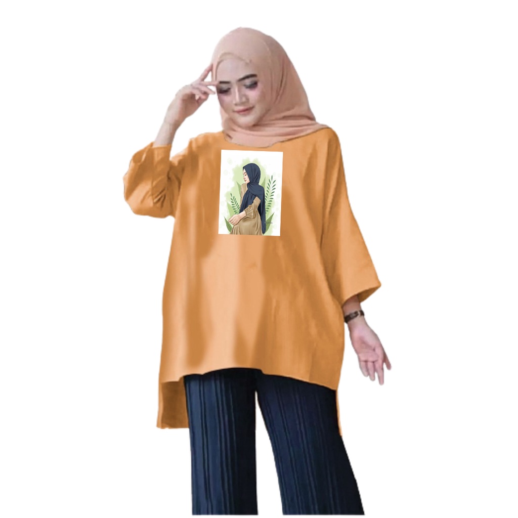 Tunik Jumbo Hijab Girl / Atasan Wanita XL-XXL