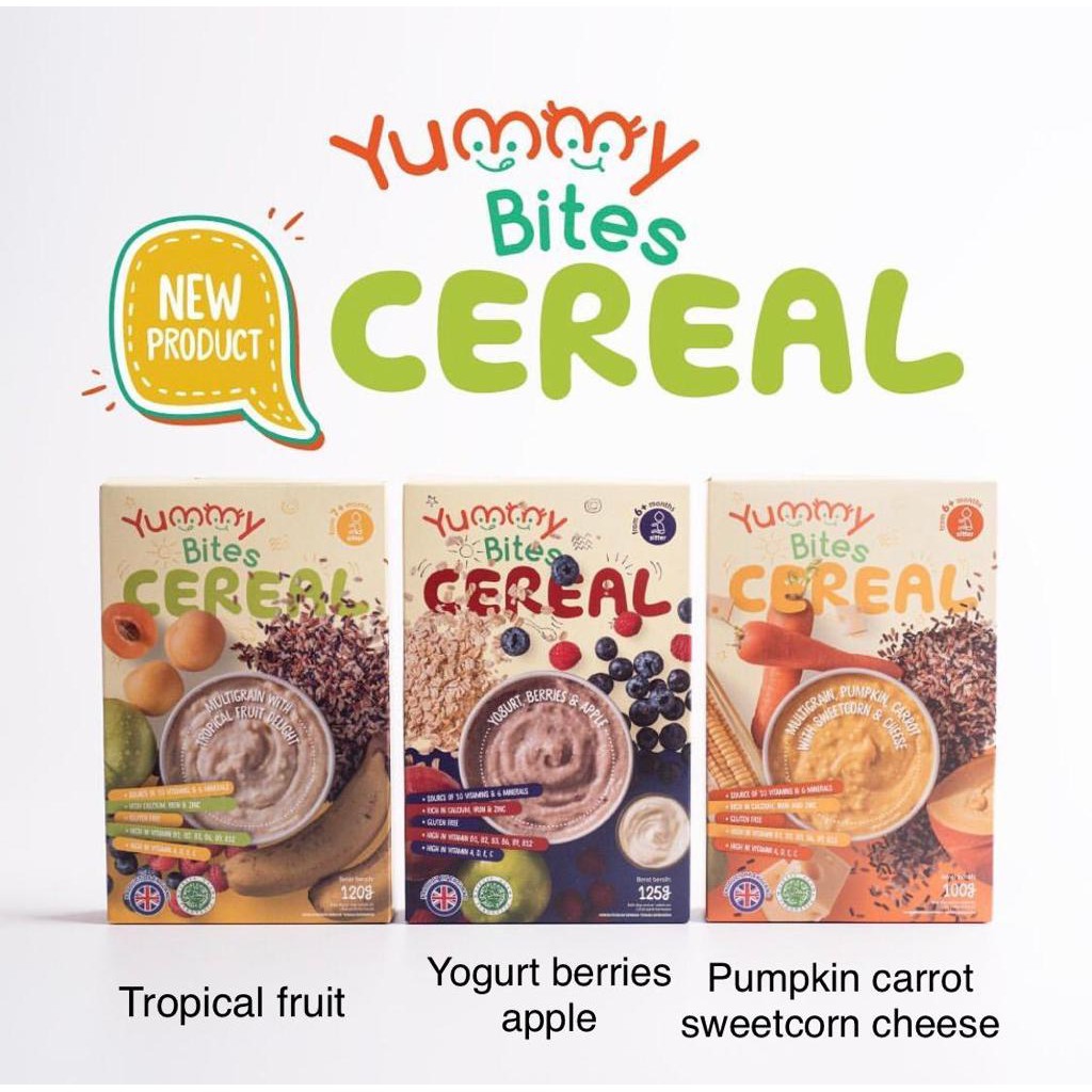 Yummy Bites Cereal / Snack MPASI / Snack Bayi / Snack Anak / Cemilan Bayi / Cemilan Anak / MPASI Bayi / Anti GTM / Non MSG / Non Pengawet / Cereal Mpasi / Cereal Bayi / Cereal Yummy Bites Nayz Cereal