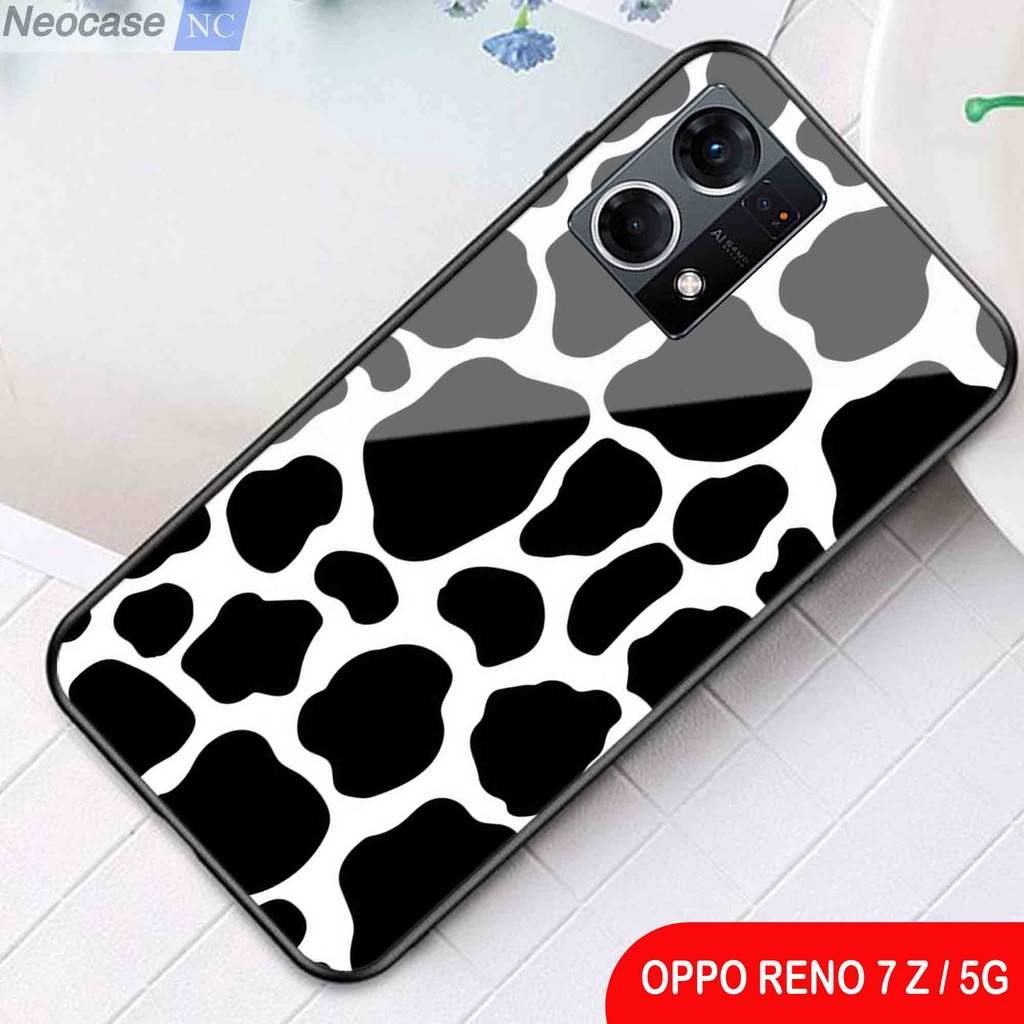 [N53] Softcase Glass Kaca Oppo Reno 7 Z 5G - Case Hp Oppo Reno 7 Z 5G - Casing Hp Oppo Reno 7 Z 5G