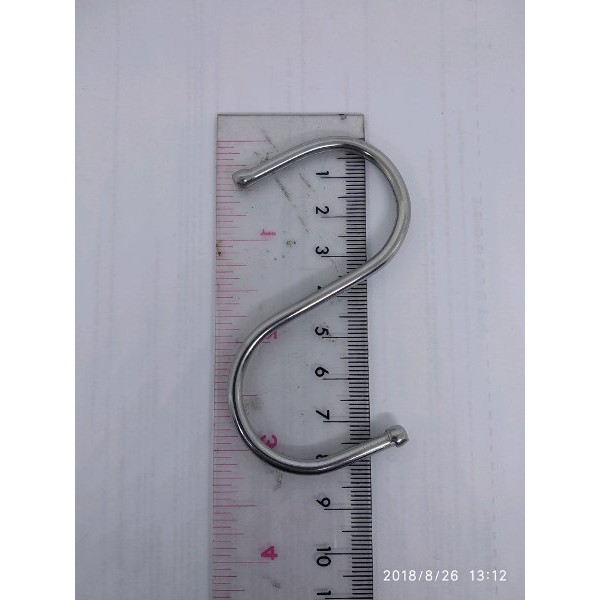 SATUAN hooks-inpolished-stainless-steel-metal gantungan serbaguna bentuk S di lemari, dapur, kamar mandi