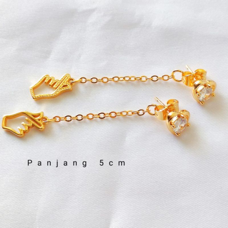 Anting Tusuk Jurai Panjang Xuping 18k Antikarat