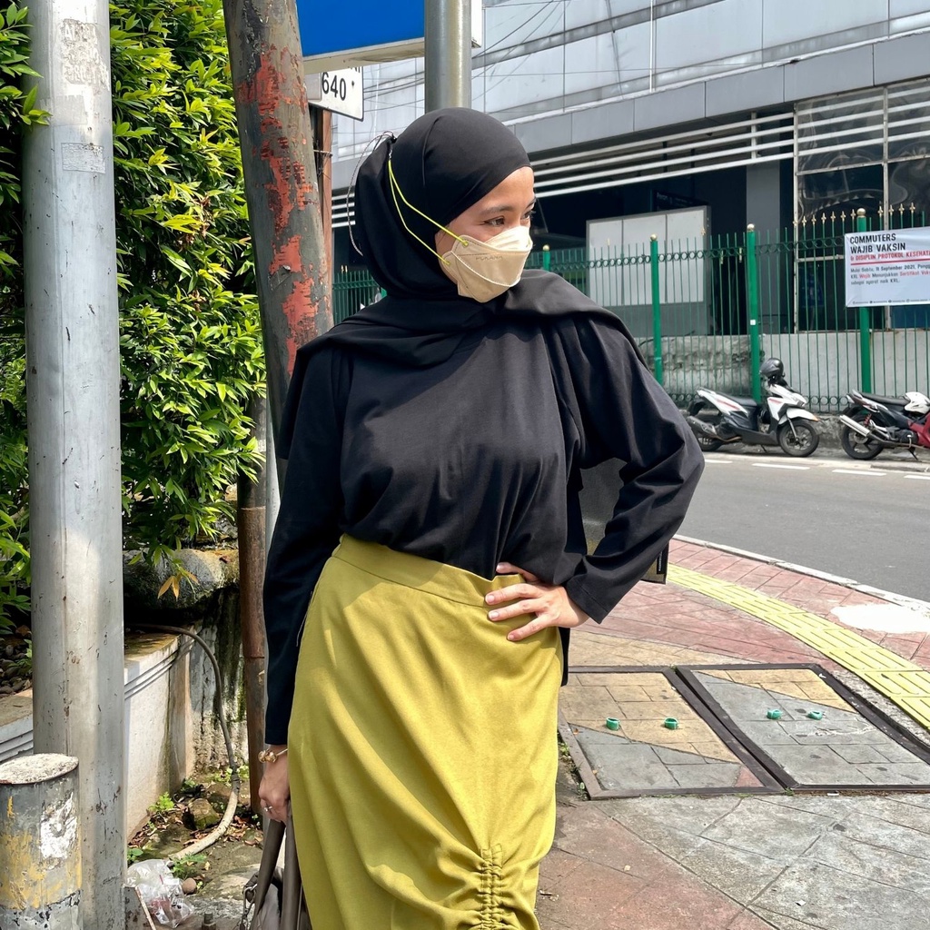 [PROMO] Agni - Cherie Tee Black - T-Shirt (Kaos) Wanita Hitam TERLARIS