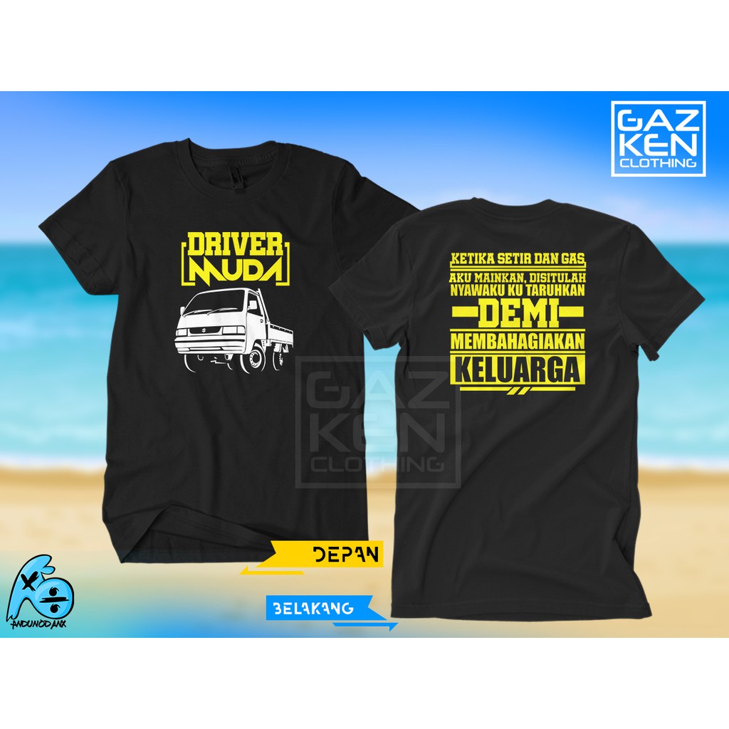 Baju Kaos Driver Muda Carry Pickup Demi Membahagiakan Keluarga Supir Truk Pickup Mania Indonesia