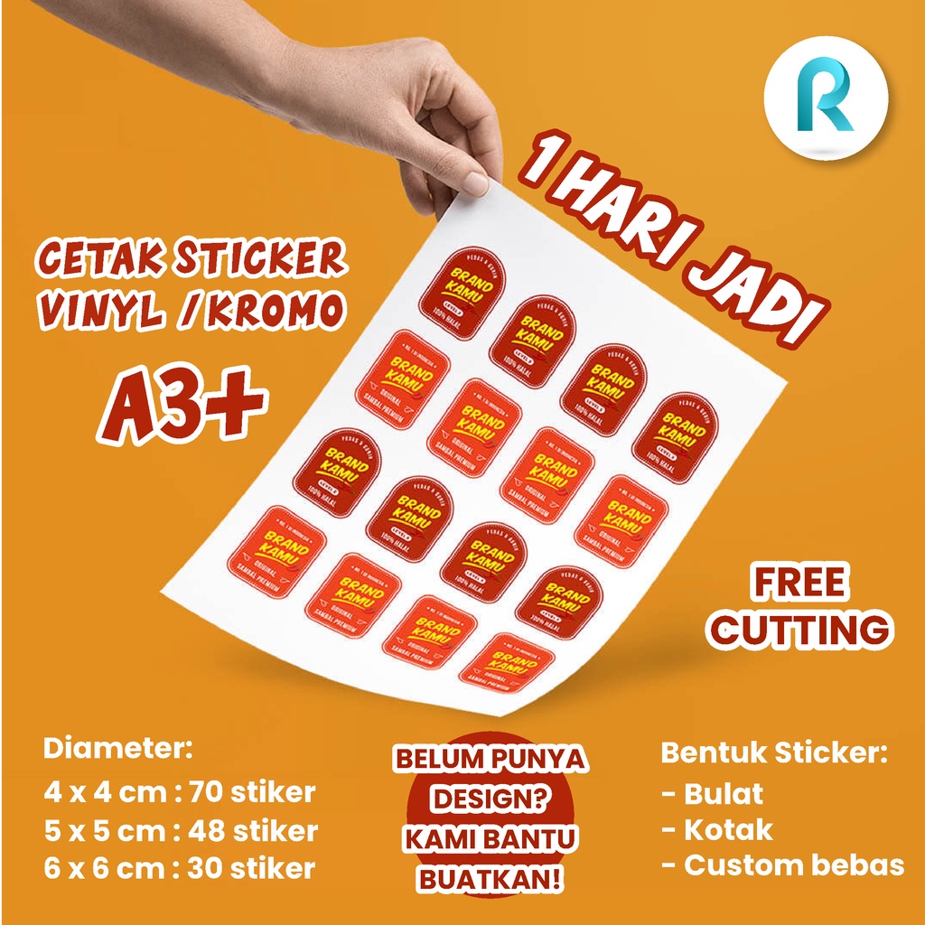 

JASA CETAK STICKER | STICKER VINYL | STICKER KROMO | CETAK LOGO | STICKER LOGO | CETAK LOGO TRANSPARAN