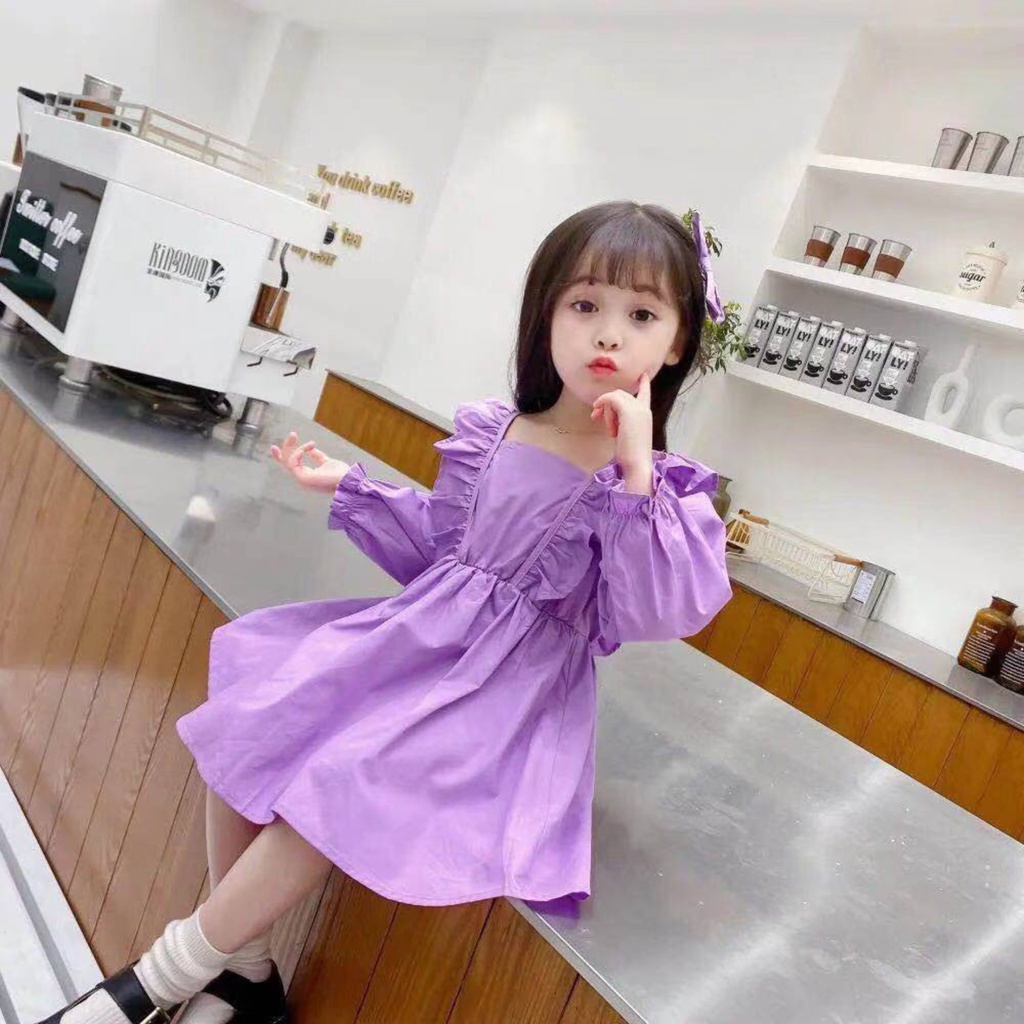 [PRINCESS KESLI]0-9Tahun Korean Fashion Dress Anak Perempuan Baju Bayi Perempuan Dress Bayi Gaun Anak perempuan