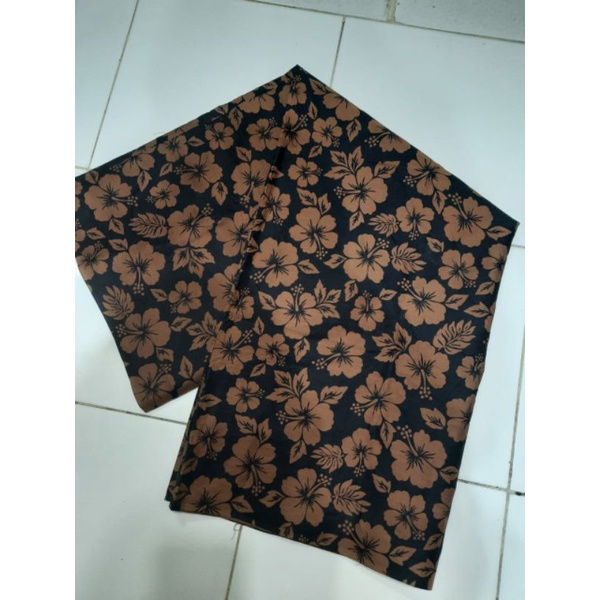 Kain batik solo jarik coklat kembang