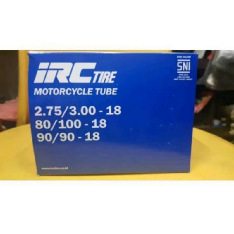 ban dalam motor IRC ring 17 semua ukuran, 70/90,80/90, 90/90, 100/80, 130/70. dll