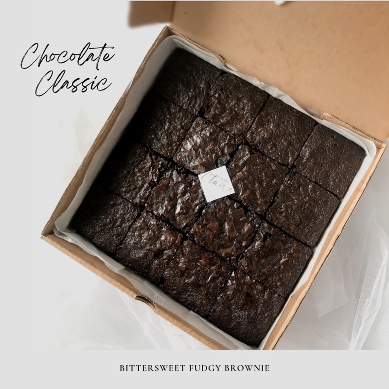 

Dark Chocolate Fudgy Brownies