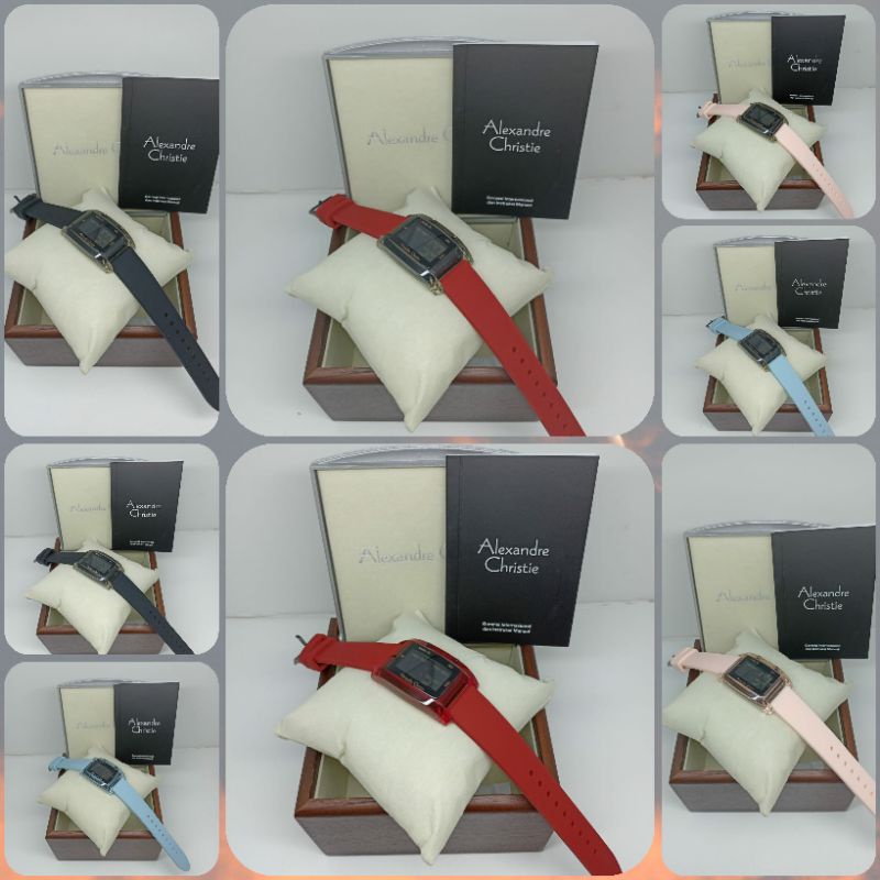 Jam Tangan Wanita Alexandre Christie 9366 AC9366 AC 9366 Tali Karet / Rubber