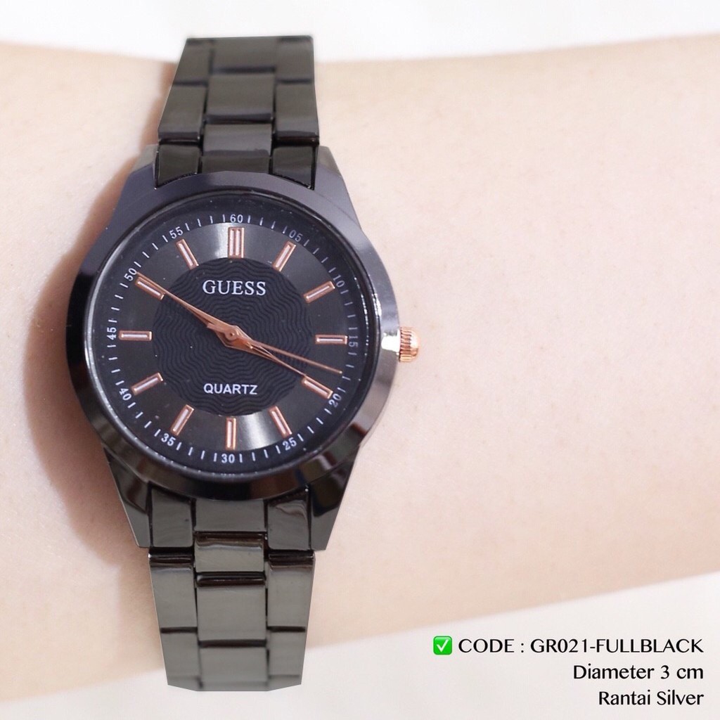 Jam tangan wanita rantai stainless grosir ecer free baterai cadangan GR021 GR030 GR050
