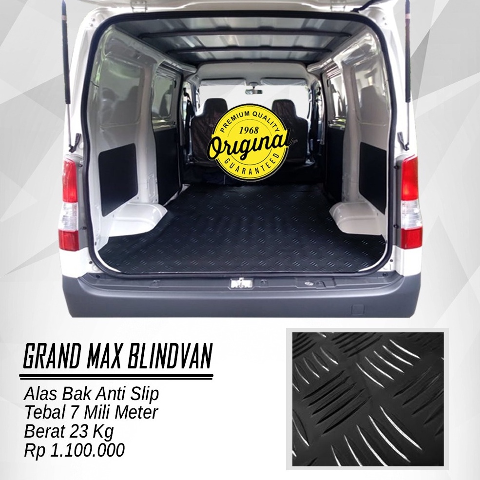 BagusKarpet - Karpet Karet Bordes Alas Mobil Daihatsu Grand Max Blind Van tbl. 7 mm