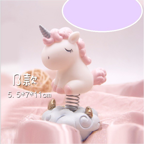 Pajangan Dashboard Mobil Little Pony Unicorn Koil Mode Bahan Plastik Premium