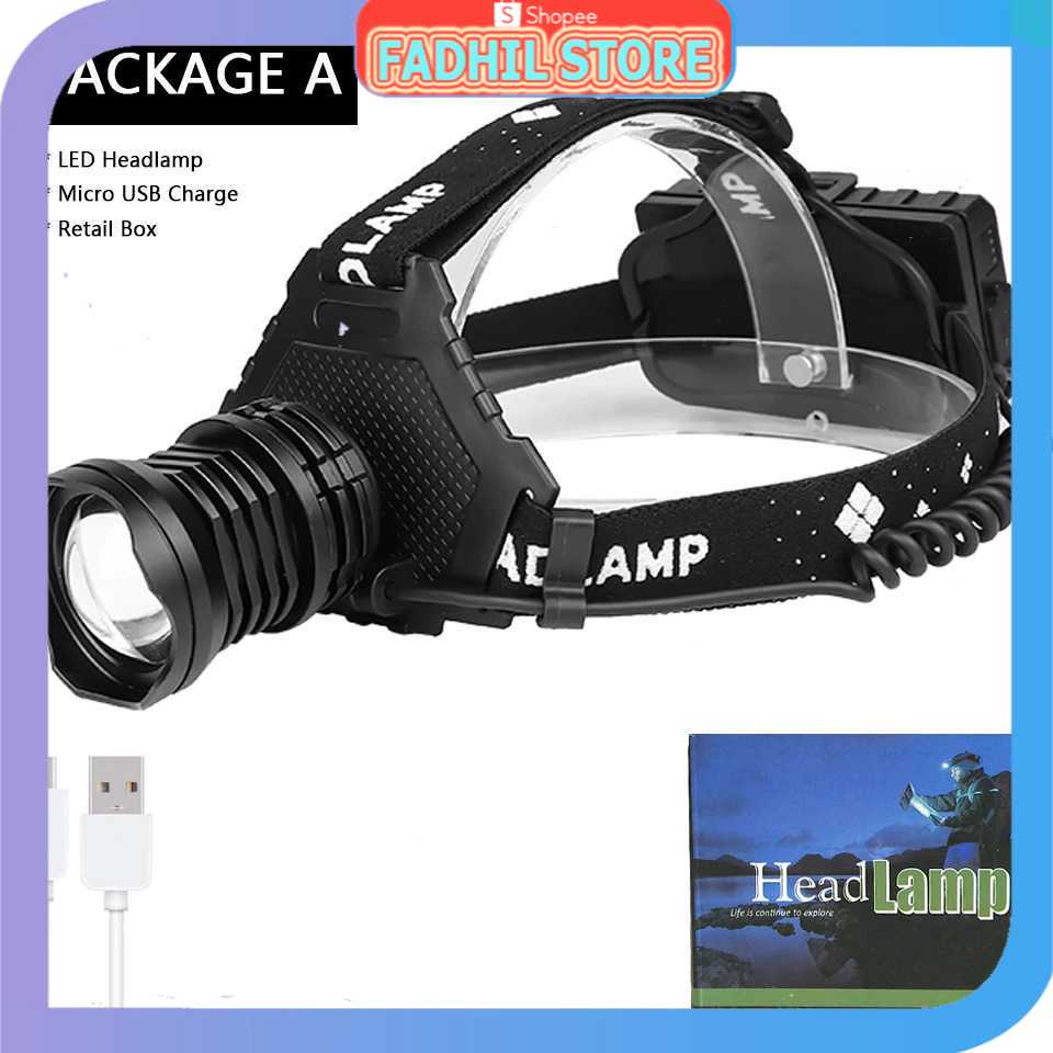 Litwod Senter Headlamp LED XHP70 8000 Lumens - 2064