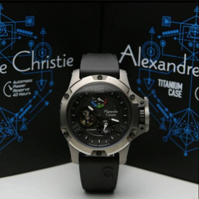 ALEXANDRE CHRISTIE AC6295 TITANIUM BLACK AUTOMATIC PRIA.ORIGINAL LIMITED EDITION