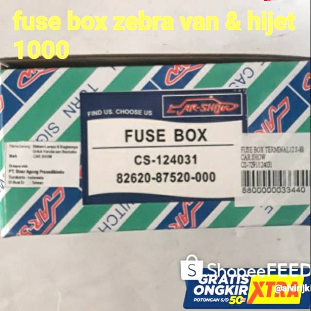 Jual Fuse Box zebra Van dan Hijet 1000