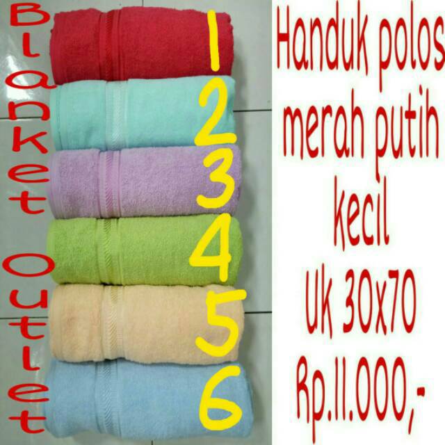 Handuk polos MP kecil