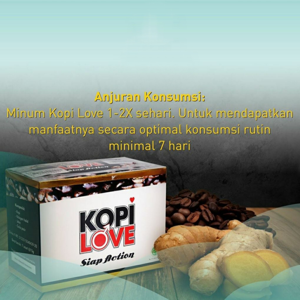 KopiLove Kopi Rempah Kolagen - Kopi Love Herbal Kesehatan - Kopi Hitam