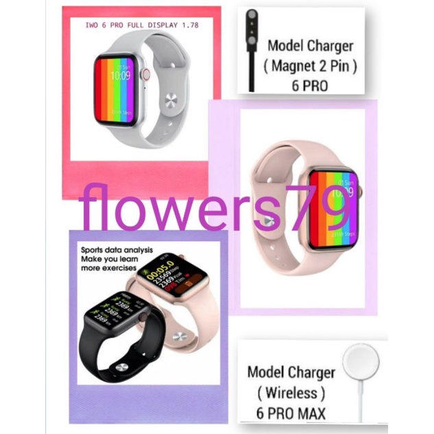 Smartwatch IWO 6 PRO New ( Bisa Telephone & Ganti wallpaper )