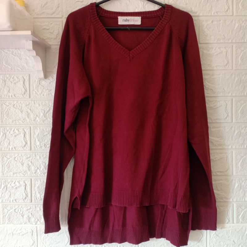 Burgundy Sweater