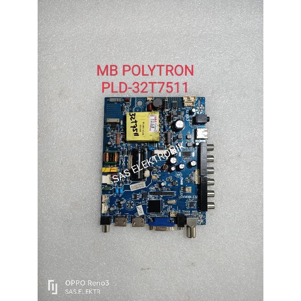MB MOTHERBOARD MAINBOARD MESIN LED POLYTRON 32 INCH PLD32T7511 PLD-32T7511