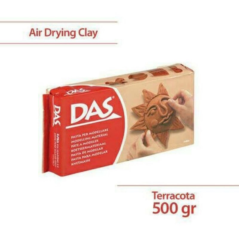 Das Clay 500 gr Coklat Tanah Liat Modelling Air Dry Clay Teracota Made Italy