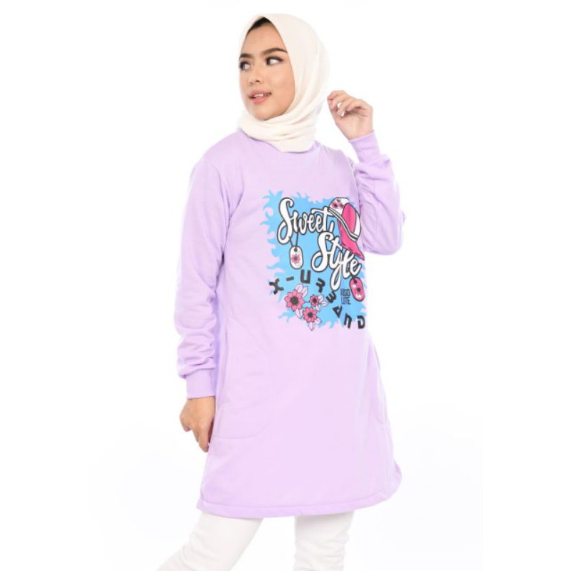 X-Urband Sweater Wanita Zahira Tunik / Sweater Tunik Wanita A126