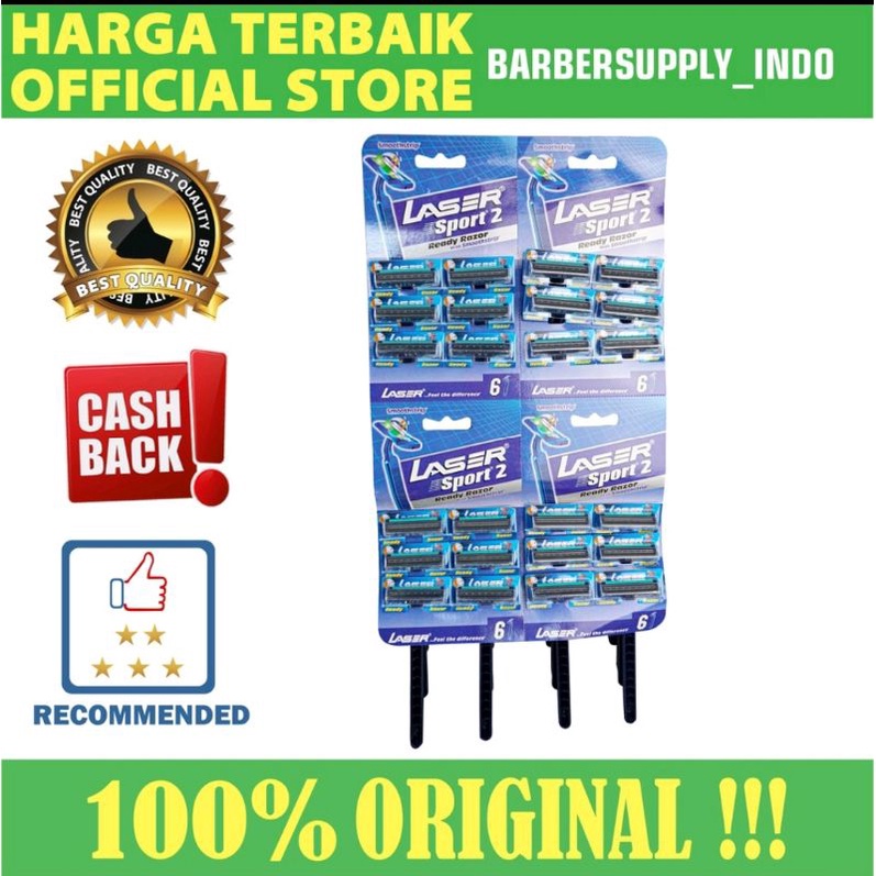 PISAU CUKUR SEKALI PAKAI RAZOR DISPOSBALE LASER SPORT 2 ORIGINAL