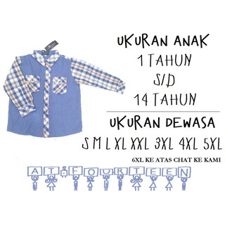  Baju  kemeja anak  laki  laki  cowok ukuran lengkap kualitas 