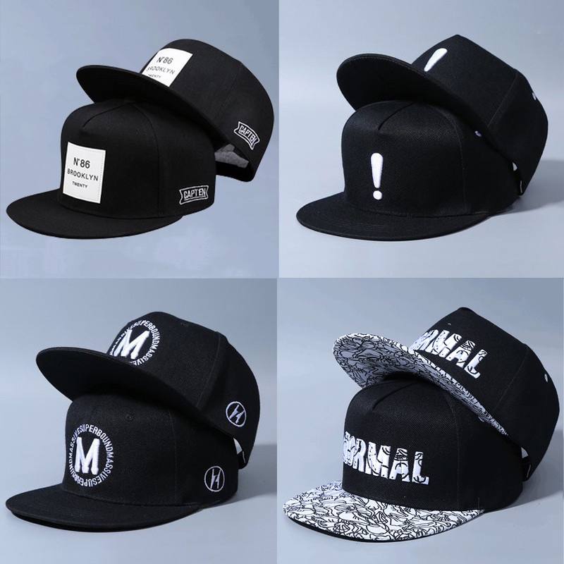 topi murah BROOKLYN multi-huruf pencetakan warna solid bordir patch topi baseball topi hip hop untuk topi pria