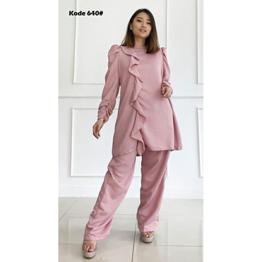 setelan celana fashion wanita //model terbaru Jessica Collection 640#