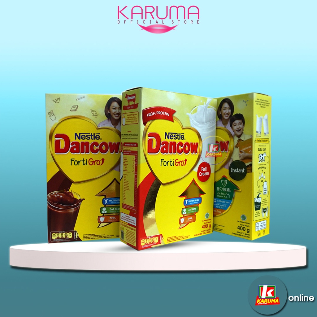 

Dancow FortiGro Rasa Coklat, Full Cream, Instant 390gr Packing Aman