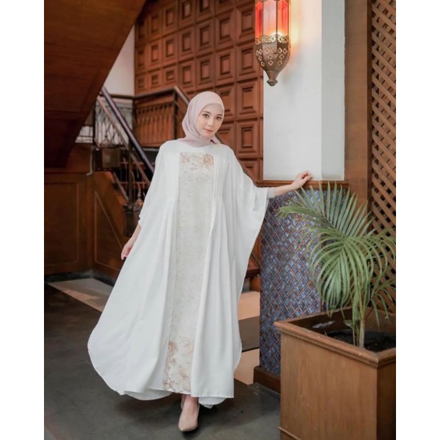 Arlena Kaftan Brukat/kaftan wanita/kaftan lebaran/kaftan pesta