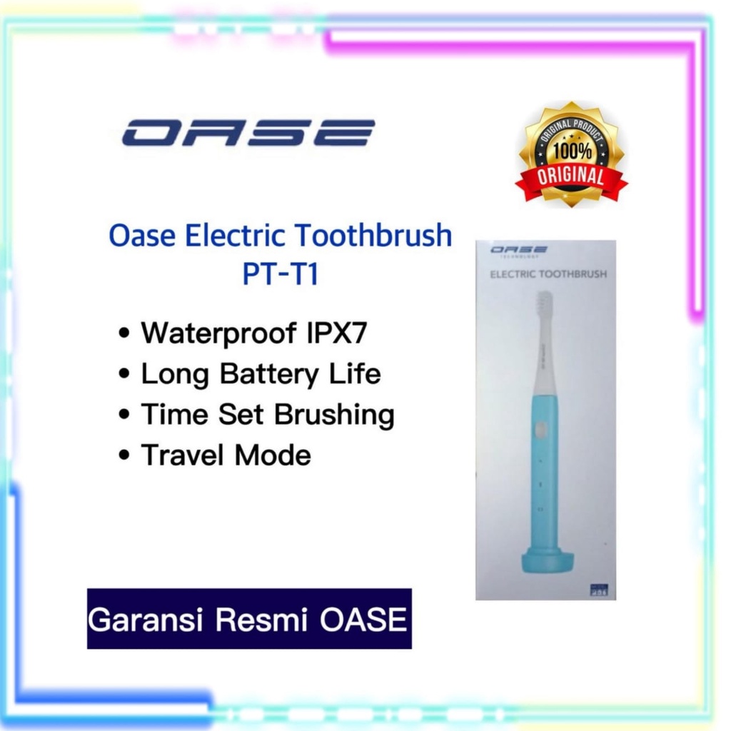 OASE ELECTRIC TOOTHBRUSH SIKAT GIGI ELEKTRIK ORIGINAL GARANSI RESMI