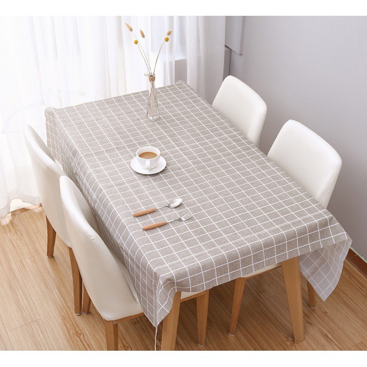 [NEW] Taplak Meja Makan Murah Motif Kotak - Kotak Anti Minyak dan Air Import