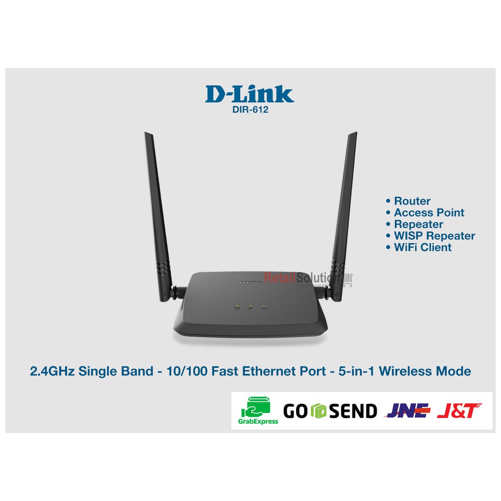 DLINK DIR-612 N300 Wireless Router - Router WiFi 2.4GHz DIR612 DIR 612