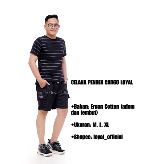 Loyal Celana Pendek Cargo Celana Pendek Pria Celana Cargo Pendek Distro Kolor Celana Cargo Katun Premium M L XL