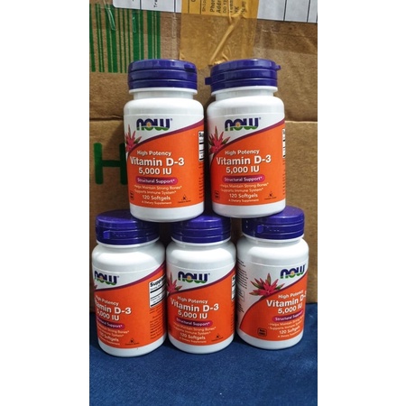 NOW FOODS VIT D3 5000 IU ASLI 100% ORIGINAL