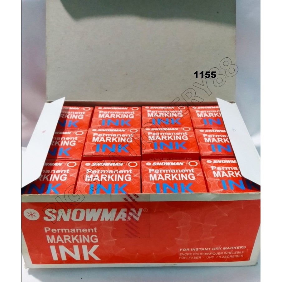 TINTA SPIDOL / INK SNOWMAN MARKER PERMANEN WARNA MERAH